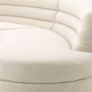 Canapea design modern Lennox, boucle crem 115487 HZ - Img 5