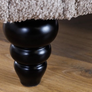 Canapea extensibila, Tesatura Boucle Greige, Maison Belle Affaire 220cm A-44236 VC - Img 10