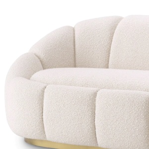 Canapea fixa design elegant LUX Inger, Boucle cream - Img 5