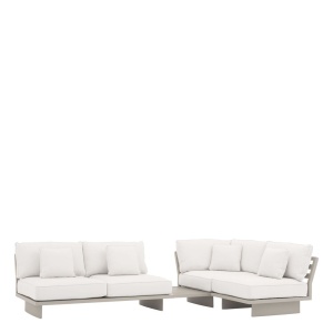 Canapea pe colt pentru exterior design elegant LUX Royal Palm, sunbrella - Img 5