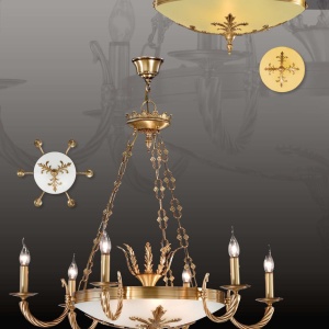 Candelabru 12 brate fabricat manual diam.112cm Olga 2690/12 Bejorama 178128 universul-luminii.ro
