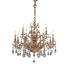 Candelabru 12 brate LUX cu cristale Scholer, Versailles