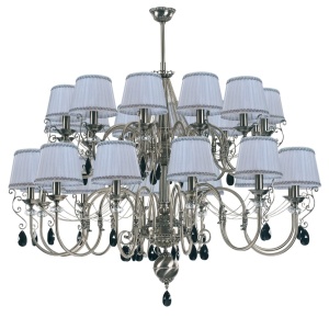 Candelabru 24 brate design clasic realizata manual, Cristal Swarovski Luca - Img 1