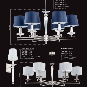 Candelabru 3 brate design clasic realizata manual Zola 187348 universul-luminii.ro