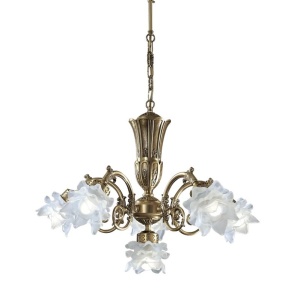 Candelabru 5 brate LUX design clasic realizat manual Michela - Img 1