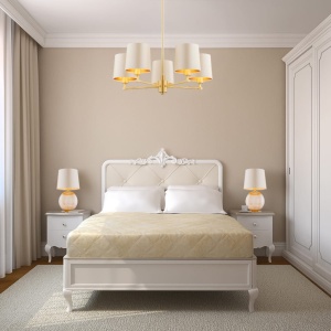 Candelabru 5 brate modern PRINCETON bej 145758 universul-luminii.ro