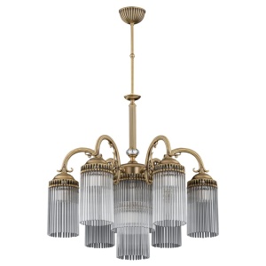 Candelabru 6 brate design clasic realizat manual Fiore - Img 1