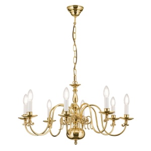 Candelabru 8 brate design clasic FLAMISCH, alama lucioasa - Img 4