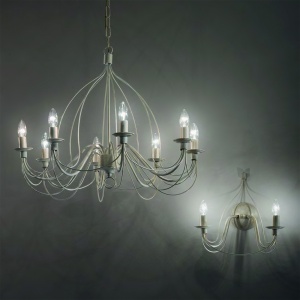 Candelabru clasic modelat si pictat manual CORTE SP5 RUGGINE 057187 48828 universul-luminii.ro