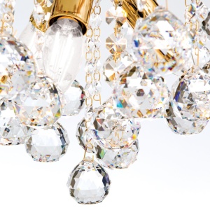 Candelabru cristal Asfour design lux KRISTALL KLASSISCH 3L gold/clear 239398 universul-luminii.ro