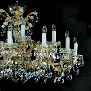 Candelabru Cristal Bohemia Exclusive 18 brate, diam.112cm MARIA TEREZIA 17 CE 177408 universul-luminii.ro