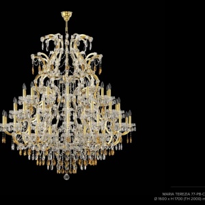 Candelabru Cristal Bohemia Exclusive 56 brate MARIA TEREZIA 77 - Img 2