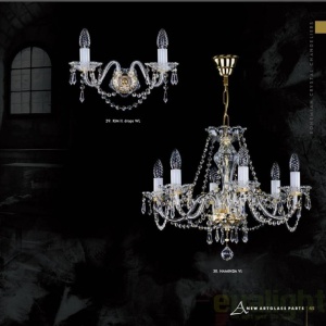 Candelabru Cristal Bohemia Exclusive 6 brate, diam. 57cm HAMINDA VI CE - Img 4
