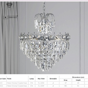 Candelabru cristal design elegant Empire 5L 1375-5CC SRT - Img 6