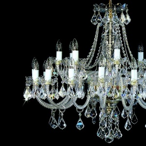 Candelabru cu 18 de brate Cristal Bohemia Exclusive SARA XVIII. CE 74678 universul-luminii.ro