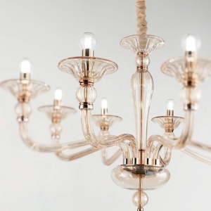 Candelabru design elegant DANIELI SP8 ambra 159973 - Img 2