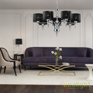 Candelabru design elegant Impress 7 Black 65618 universul-luminii.ro