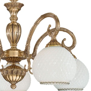 Candelabru din alama cu 5 brate design italian 8500 107608 universul-luminii.ro