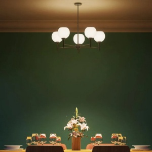 Candelabru din alama stil modern Art Deco Spheres - Img 11