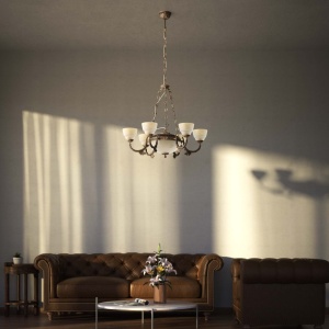 Candelabru din alama stil Neoclassical Elisa - Img 3