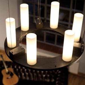 Candelabru din fier forjat cu 6 surse de lumina, HL 2557 179368 universul-luminii.ro