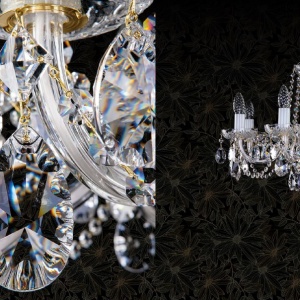 Candelabru elegant cu 10 brate Cristal Bohemia Exclusive ELSA X. CE 178928 universul-luminii.ro