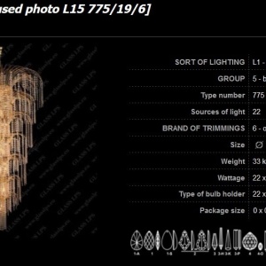 Candelabru, Lustra casa scarii cristal Bohemia, diametru 100cm 173598 universul-luminii.ro