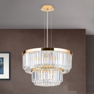 Candelabru, Lustra LED design LUX PRISM, 24K gold plated 197278 universul-luminii.ro