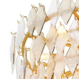 Candelabru LUX, Sticla Realizata Manual, Rhombus L 244278 universul-luminii.ro