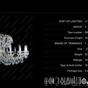 Candelabru Maria Theresa cristal Bohemia L14 005/18/1 46498 universul-luminii.ro