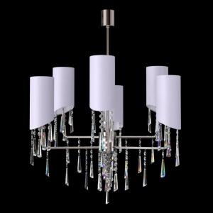 Candelabru modern design deosebit Cristal Bohemia Exclusive GLOSSA 02-CH - Img 1