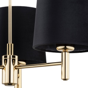 Candelabru modern design elegant PONTE 3L negru 102918 universul-luminii.ro
