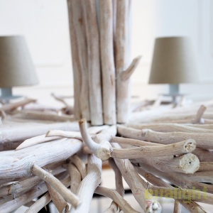 Candelabru natural si modern din ramuri cu 5 brate, Euphoria A-35954 VC 42568 universul-luminii.ro