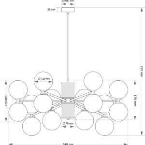 Candelabru personalizabil realizat manual Erba 8 - Img 2