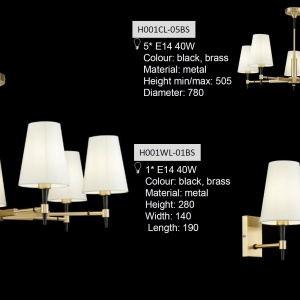 Candelabru stil clasic 78cm Zaragoza MYH001CL-05BS 71318 universul-luminii.ro