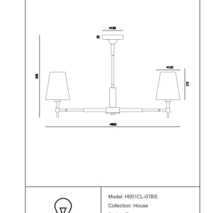 Candelabru stil clasic 88cm Zaragoza MYH001CL-07BS 71308 universul-luminii.ro