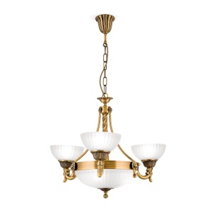 Candelabru stil clasic diam.64cm Rocca LU 1689/3+3 bronze OR - Img 6