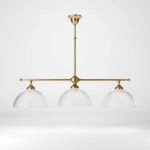 Candelabru stil neoclasic din alama si sticla Elide - Img 3