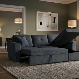 Coltar extensibil, material texturat gri, APARTMENT 245cm - Img 11