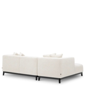 Coltar LUX design LUX cu sezlong stanga Corso Lounge, Lyssa off-white - Img 5