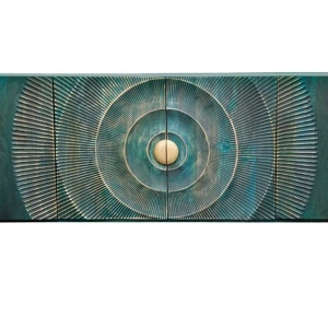 Comoda design vintage Golden Sunset 180cm turcoaz - Img 2