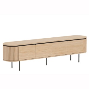 Comoda TV cu furnir de stejar ATELIER 200cm