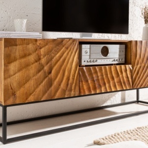 Comoda TV din lemn Scorpion 160cm Mango maro - Img 4