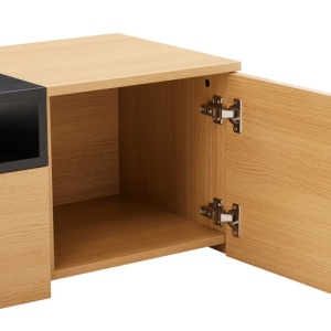 Comoda TV suspendata LOFT 160cm natur/ negru - Img 5