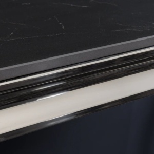 Consola MODERN BAROCK 140cm crom/ negru A-44367 VC - Img 8