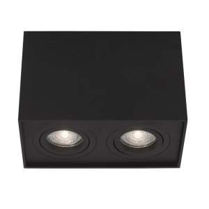 Corp aplicat cu 2 spoturi directionabile RENDE negru NVL-820603 - Img 2