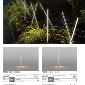 Corp cu tarus iluminat arhitectural exterior IP54 LED FREDO 98 122488 universul-luminii.ro