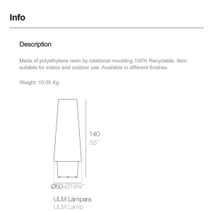 CORP DE ILUMINAT LED DECORATIV ULM LAMP VONDOM - Img 9