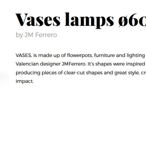 CORP DE ILUMINAT LED DECORATIV VASES LAMPS 60cm 91368 universul-luminii.ro