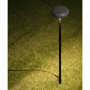 Corp iluminat exterior decorativ cu tarus CAMI H-80cm, ciment negru